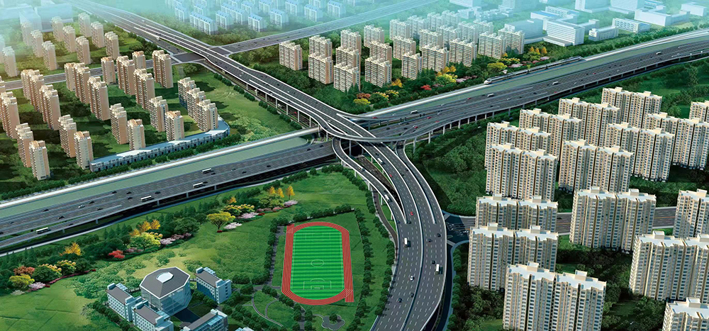 润扬北路互通式立交桥